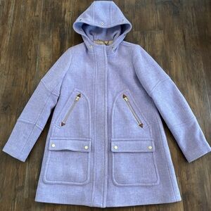 J. Crew Purple Trench Coat